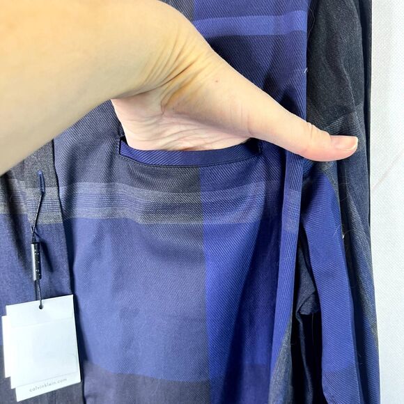 Calvin Klein NWT Super Fine Premium Cotton Button Front Shirt Mens Size Large - Picture 9 of 11